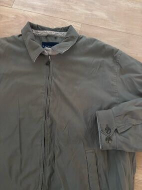 Nathaniel Lightweight Zip Jacket in Olive Gray